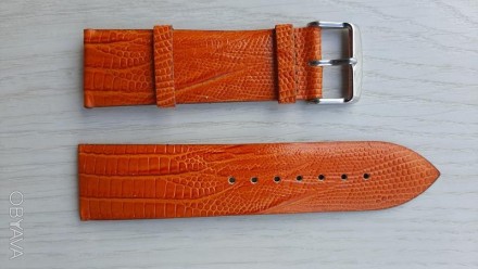 Ремінець для жіночих годинників, оранжево-коричневий, глянсовий 

Глянсовий, о. . фото 2