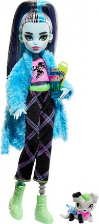 
Ляльки Monster High Creepover Party мають детальне вбрання та аксесуари для ноч. . фото 2