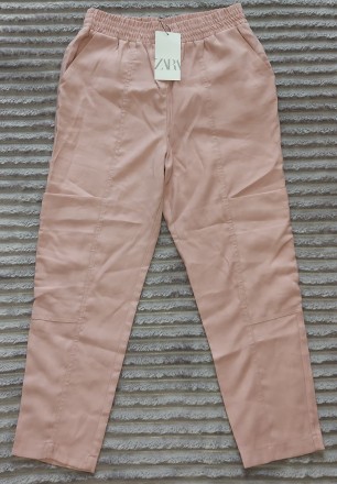 Летние легкие женские брюки штаны Zara с высокой посадкой
Состояние: новые, с б. . фото 3
