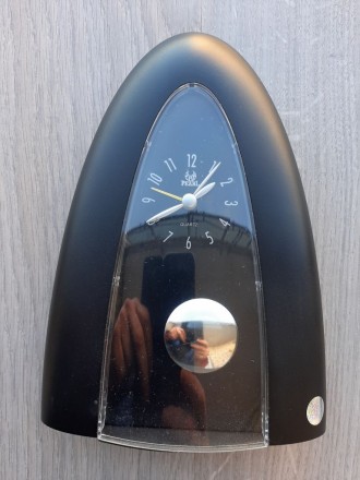 Настольные часы с маятником Pearl quartz (черн)

Высота 18,5 см
Ширина у осно. . фото 2