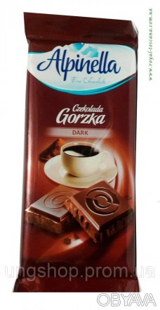 Черный шоколад Alpinella «Czekolada Gorzka» DARK, 90 г  Черный шоколад должен вх. . фото 1