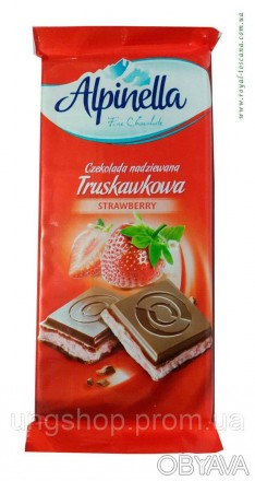  Alpinella Молочный Шоколад Клубничный вкус 90г Польша Такое сочетание компонент. . фото 1