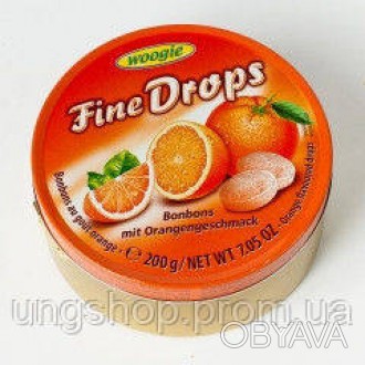 Леденцы Fine Drops Woogie со вкусом апельсина, 200 гр Леденцы со вкусом апельсин. . фото 1