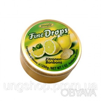 Леденцы Fine Drops Woogie со вкусом лимона, 200 гр Леденцы со вкусом лимона , 20. . фото 1
