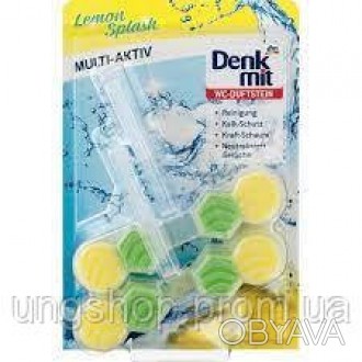 Denkmit WC-Duftstein Multi-Aktiv Lemon Splash Підвісний блок для унітазу Лімон 2. . фото 1