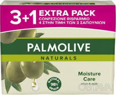 Тверде мило Palmolive Оливка та молоко в економній упаковці (4шт.* 90г)Набір із . . фото 1