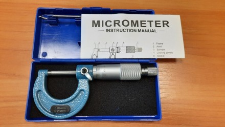 Микрометр механический (0-25мм) Protester MOMM0025 – это измерительный инструмен. . фото 6