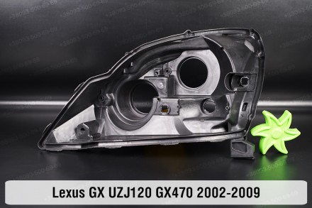 Новий корпус фари Lexus GX UZJ120 GX470 (2002-2009) I покоління лівий.
У наявнос. . фото 2