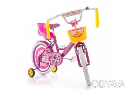 Детский велосипед Принцесса станет отличным подарком для маленьких принцесс. Диз. . фото 1