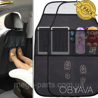 Защитная накладка на спинку автомобильного сиденья для детей, для детей, для защ. . фото 1