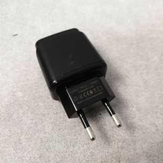 Мережевий адаптер 2 USB, живлення 220 В, 2 роз'єми для одночасного заряджання дв. . фото 2