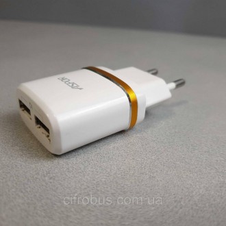 Сетевой адаптер 2 USB, питание 220В, 2 разъема для одновременной зарядки двух ус. . фото 4