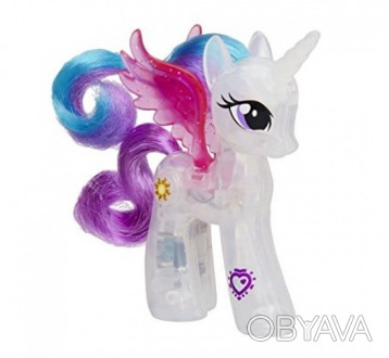 
 Фигурка My Little Pony выполнена из прозрачного пластика, крылья с блестками, . . фото 1
