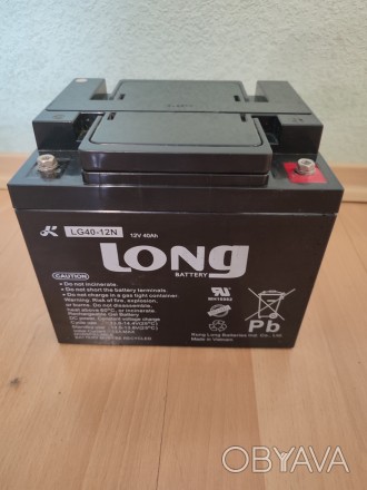 Аккумулятор 40 a\h -12 V для инвалидной электроколяски гелевый LONG LG40-12N тяг. . фото 1