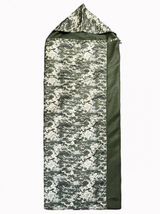 Тактический спальник-одеяло летний военный. ЗСУ Спальный мешок пиксель мм14. Арм. . фото 3