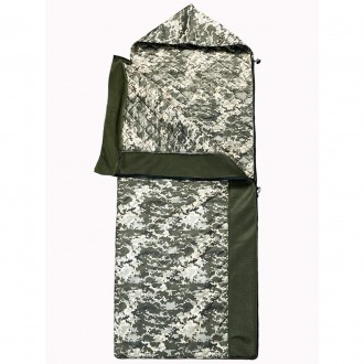 Тактический спальник-одеяло летний военный. ЗСУ Спальный мешок пиксель мм14. Арм. . фото 2