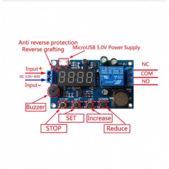 Реле часу XY-BJ з годинником і функцією будильника
Реле часу програмований з інд. . фото 4
