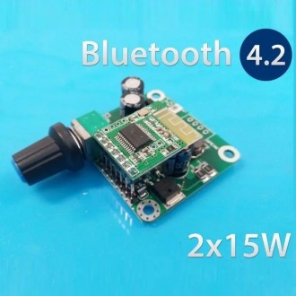 Плата звукового стереопідсилювача з Bluetooth 4.2 TPA3110 2 х 15 Вт
Вхідне напру. . фото 2