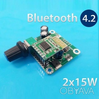 Плата звукового стереопідсилювача з Bluetooth 4.2 TPA3110 2 х 15 Вт
Вхідне напру. . фото 1