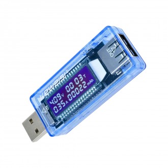 
Keweisi KWS-V20 USB амперметр вольтметр тестер
Один із найпростіших і корисних . . фото 6