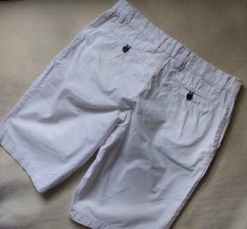 Продам мужские коттоновые белые шорты бермуды французской марки Brice в идеально. . фото 4