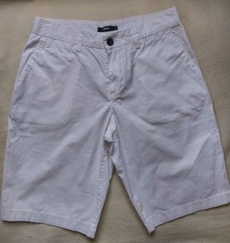 Продам мужские коттоновые белые шорты бермуды французской марки Brice в идеально. . фото 2