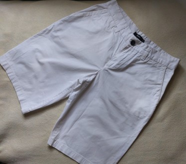 Продам мужские коттоновые белые шорты бермуды французской марки Brice в идеально. . фото 3