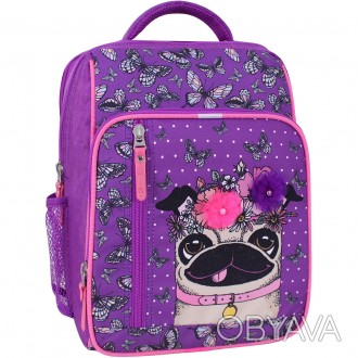 Рюкзак шкільний ортопедичний для 1 класу, рюкзак для дівчаток 1-3 класів фіолето. . фото 1