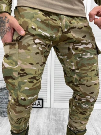 Військова форма ЗСУ тактичний костюм мультикам сорочка убакс з налокітниками та . . фото 7