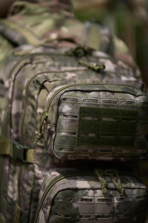 Мужской тактический военный рюкзак армейский туристический зеленый камуфляж 
- е. . фото 3