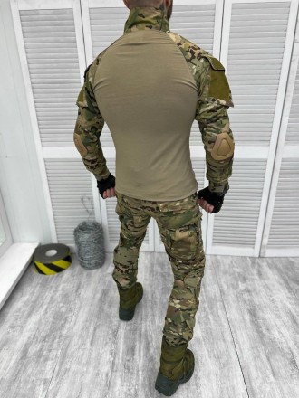 Військова форма ЗСУ тактичний костюм мультикамм сорочка з налокітниками убакс та. . фото 5