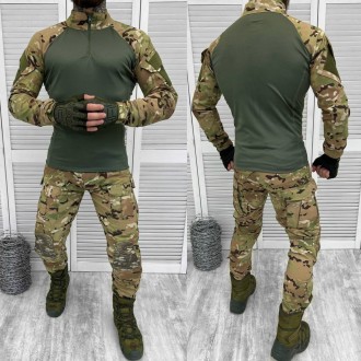 Військова форма ЗСУ тактичний костюм мультикам сорочка убакс та штани з наколінн. . фото 12