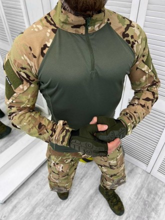 Військова форма ЗСУ тактичний костюм мультикам сорочка убакс та штани з наколінн. . фото 15
