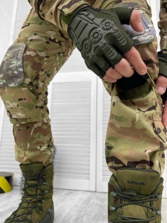 Військова форма ЗСУ тактичний костюм мультикам сорочка убакс та штани з наколінн. . фото 17