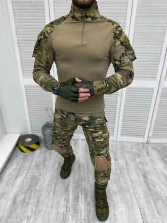 Військова форма ЗСУ тактичний костюм мультикам сорочка убакс та штани з наколінн. . фото 9