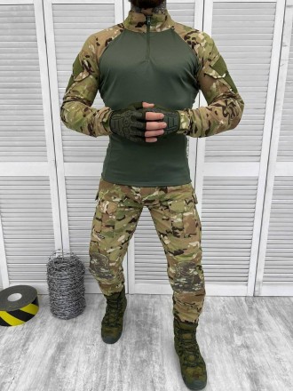 Військова форма ЗСУ тактичний костюм мультикам сорочка убакс та штани з наколінн. . фото 16