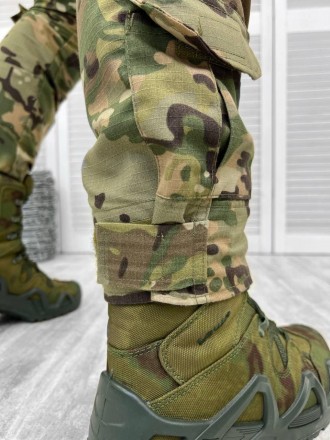 Військова форма ЗСУ тактичний костюм мультикам сорочка убакс та штани з наколінн. . фото 3