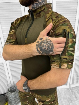 Військова форма ЗСУ тактичний костюм мультикам сорочка убакс з налокітниками та . . фото 6