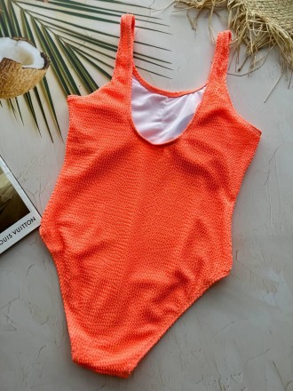 
Суцільний модний жіночий купальник з чашкою знімною помаранчевий
Стильний купал. . фото 10