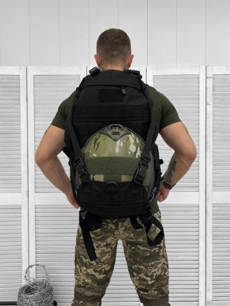 Мужской тактический военный рюкзак армейский с держателем для шлема/каски
Рюкзак. . фото 7