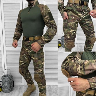 Військова форма ЗСУ тактичний костюм мультикамм сорочка з налокітниками убакс та. . фото 2