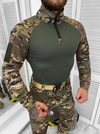 Військова форма ЗСУ тактичний костюм мультикамм сорочка з налокітниками убакс та. . фото 7