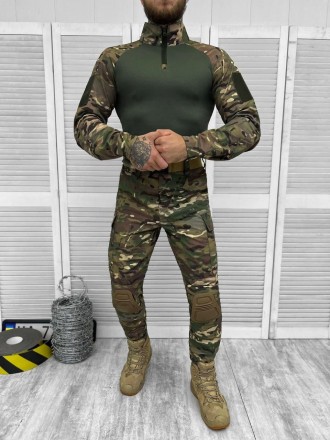 Военная форма ВСУ тактический костюм мультикам рубашка убакс с налокотниками и ш. . фото 3