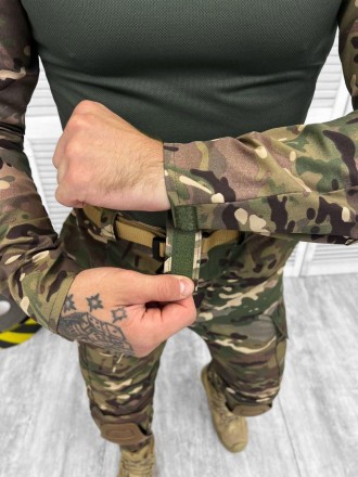 Военная форма ВСУ тактический костюм мультикам рубашка убакс с налокотниками и ш. . фото 5