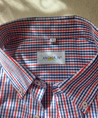 Продам новую мужскую рубашку французской марки ANCHOR IN. Привезена из Франции, . . фото 10