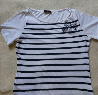 Продам женскую летнюю футболку в полоску/матроску французской марки Happy D. by . . фото 2