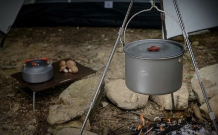 Казанок туристичний Naturehike Camping 4 л - витримує вплив високих температур, . . фото 6