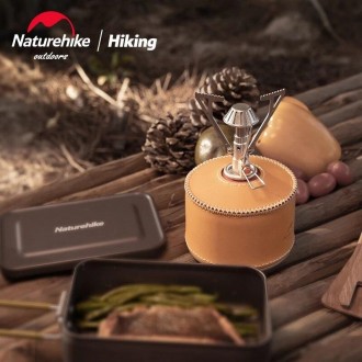 Газовий пальник Naturehike NH Ultralight 2022 silver підходить для кемпінгу чи д. . фото 6