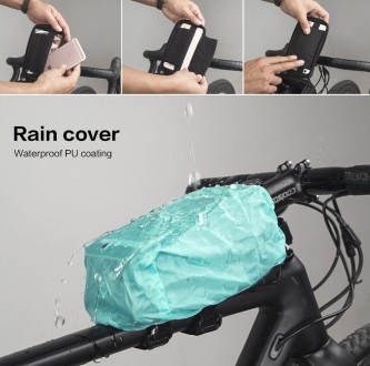 Велочохол Rhinowalk Bike Phone є повністю водонепроникним. Матеріал водостійкий,. . фото 10