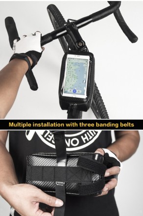 Велочохол Rhinowalk Bike Phone є повністю водонепроникним. Матеріал водостійкий,. . фото 9